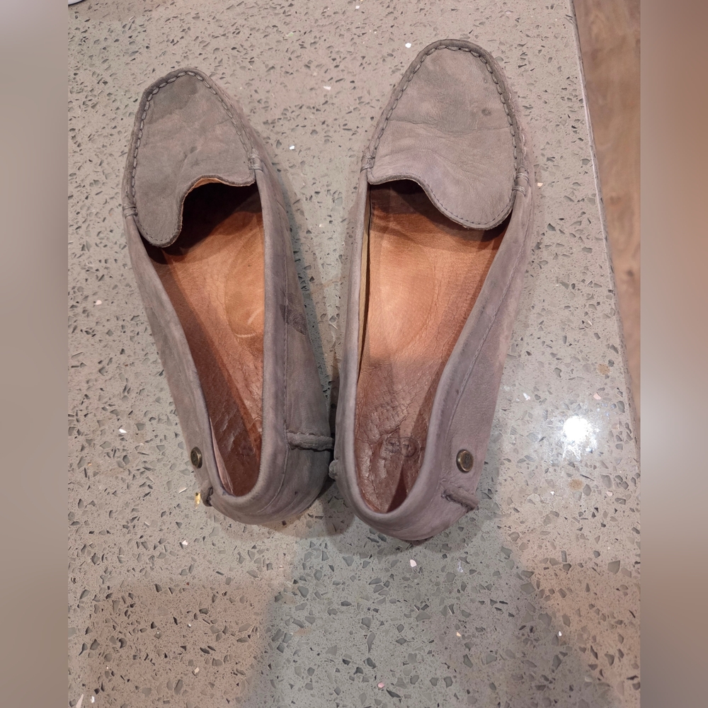 Ugg Gray Leather Women's Loafers